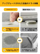 防滑機能付き 吸水バスルームマット【家庭用・トイレや洗面所用】
