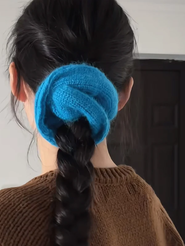 ポニーテールカチューシャ：毛糸製丸型ヘアゴムの実用性と使い方
