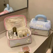 可愛いキノコ型メイクポーチ【携帯用・旅行用・洗面道具収納】