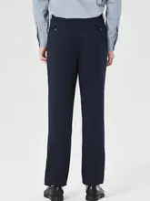 桑蚕絲とモーダル素材使用の秋用ストレッチパンツ【メンズ】
