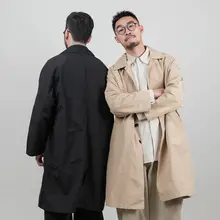MIST メンズ中長丈トレンチコート【春秋用・薄手・カジュアル・通勤向け】