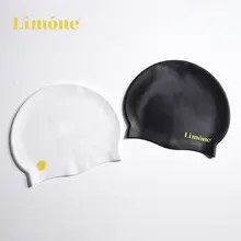 Limone レディース用 大きめ防水スイミングキャップ【長髪対応・高弾力シリコン製・プロ仕様】