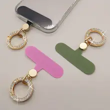 金属製丸いカラビナ付きスマホストラップ【スリムデザイン・回転機能・オックスフォード布・防丢用】