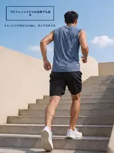 メッシュデザインの速乾Tシャツ【夏用・通気性・ダークブルー・ランニング用】