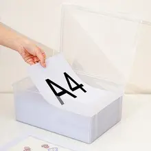 A4用紙 収納ボックス 家庭用 透明 素材 書類整理