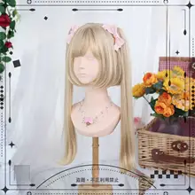 ロリータ風ウィッグ【ゴールドタッセル・ツインテール・コスプレ用】
