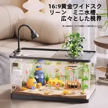 小型エコ水槽【デスク用・循環式・酸素供給】