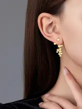 高級感あるS925純銀製ピアス【洗練されたデザイン・秋の贈り物に最適】