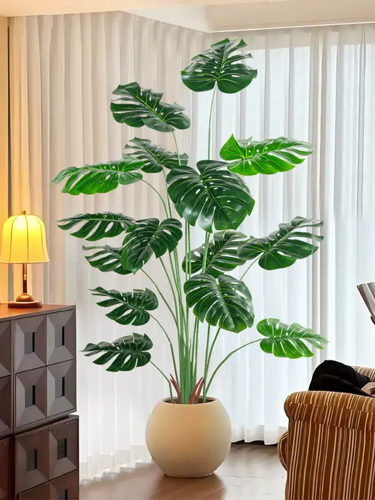 モンステラ 造花 大型 フェイクグリーン リアル 上質 観葉植物 インテリア リビング フロアグリーン 床置き