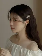 ミニ仿真パールサイドクリップ【かわいいヘアアクセサリー・フランススタイル】