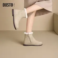 厚底雪地靴【冬季・加绒・保温性・ショートブーツ】