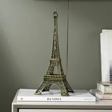 おしゃれなアイアンタワー置物【レトロ風・インテリア装飾用・リビング・カフェ向け】（セットアップ対応 ）