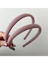 suzyacc フレンチスタイルの柔らかいピンクの細いヘアバンド【洗顔用ヘアバンド】