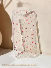 OPPO A3対応 紫色ハートデザイン小犬スマホケース【全包・ソフトシリコン・耐衝撃】