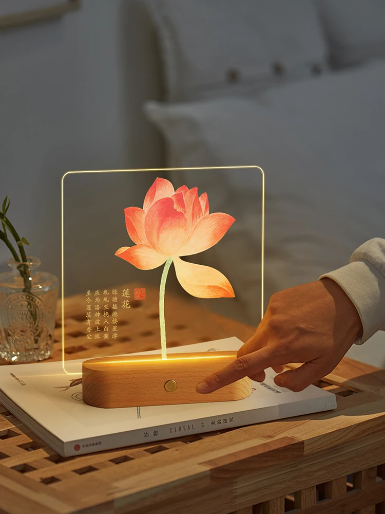 LEDキャンドルと電球常夜灯をどう選ぶ？中華蓮花デザインのデスクトップライトが解決する日常の照明悩み