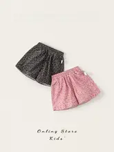 子供用 夏季豹柄ショートパンツ【おしゃれデザイン・女の子用】（セットアップ対応）