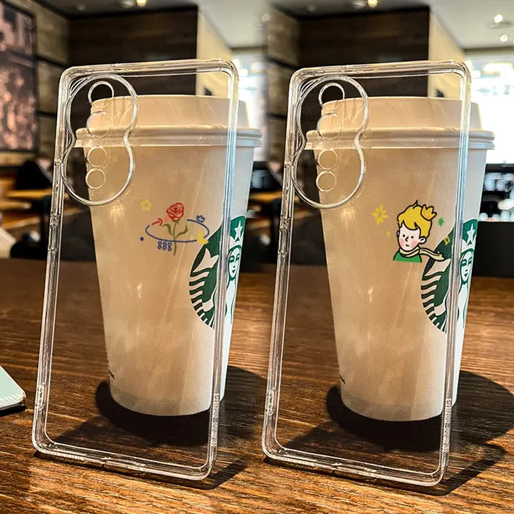 カップル向けローズと王子のスマホケース【透明・シンプルデザイン・グラフィック】