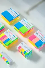カラフルな蛍光ペン付箋【読書ノート・インデックス・手帳用タグ】