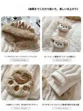 極上の柔らかさの珊瑚フリース長袖ローブ【冬用・あたたかい・厚手・ホームウェア】（セットアップ対応）