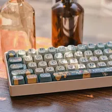 小翘68/100キー機械キーボード かわいいカートゥーン 熱昇華技術