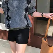 クラシック デザインのチェック柄ニットセーター【レトロスタイル・翻領】