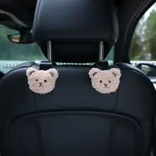 車用フック かわいいカートゥーンクマ 創造的 多機能 装飾 車載 シートバック