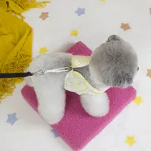 カラフルデニム製ペットハーネス【小型犬用・春夏対応・リード付き】