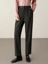 ウールパンツ レディース 厚手 ハイウエスト 着痩せ ストレート タバコパンツ 通勤 オフィスカジュアル きれいめ 上品 春秋