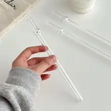ストロー付きグラス うさぎ ストロー かわいい おしゃれ 透明ガラス ジュース 飲料 ミルクティー アイスコーヒー 水分補給