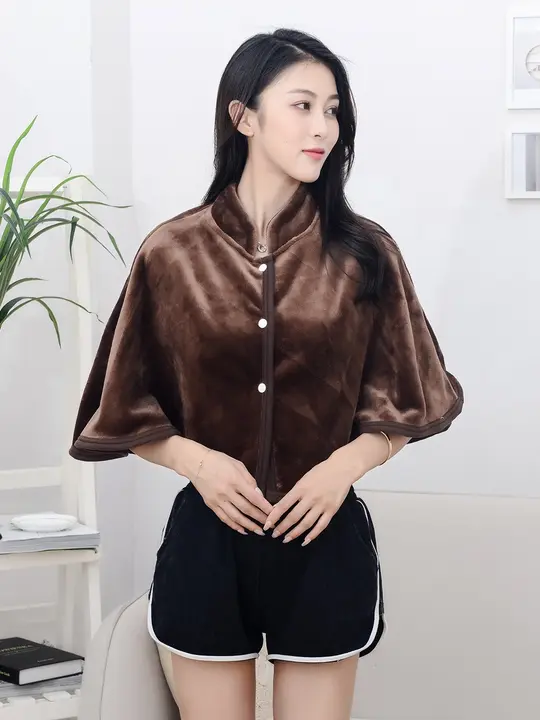 肩を温めるフランネル製女性用ショール【夏用・防寒・オフィスに最適】