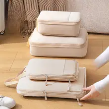 圧縮可能な旅行用衣類収納袋【スーツケース用・衣類・下着整理】