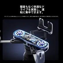 倍思 折りたたみ式スマホ車載ホルダー【エアコン吹出口取り付け・ナビゲーション用】