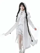 オリジナルバイオミメティクス次元パンクデザインのハロウィン用ケープスタイルのロリータ風衣装（セットアップ対応）