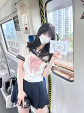 夏用セーラー服【ウエスト絞り・プリーツスカート・女子校制服】（セットアップ対応）