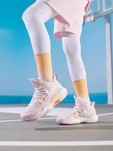 Xtep 女児用バスケットシューズ【秋用・柔らかいソール・快適・カジュアル】