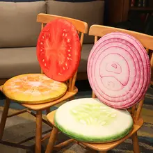 極上の柔らかさ！フルーツデザインの椅子用クッション【オフィス・宿舎用】