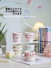 かわいい立体カップケーキデザインの陶器コーヒーカップ【家庭用・プレゼントに最適】
