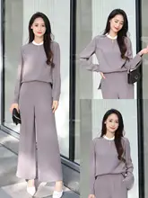 真丝の切替デザインシャツ【刺繍入り・ストレートパンツ付き】（セットアップ対応）