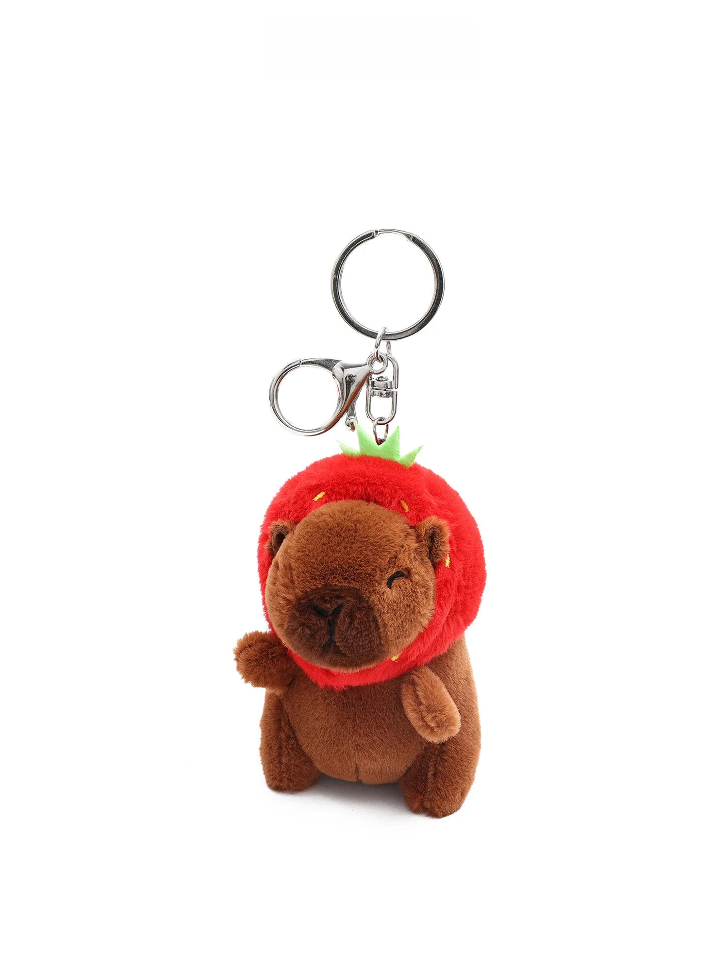 からぴちグッズ：ギフトボックス入りのカワウソとイチゴぬいぐるみバッグチャームセット