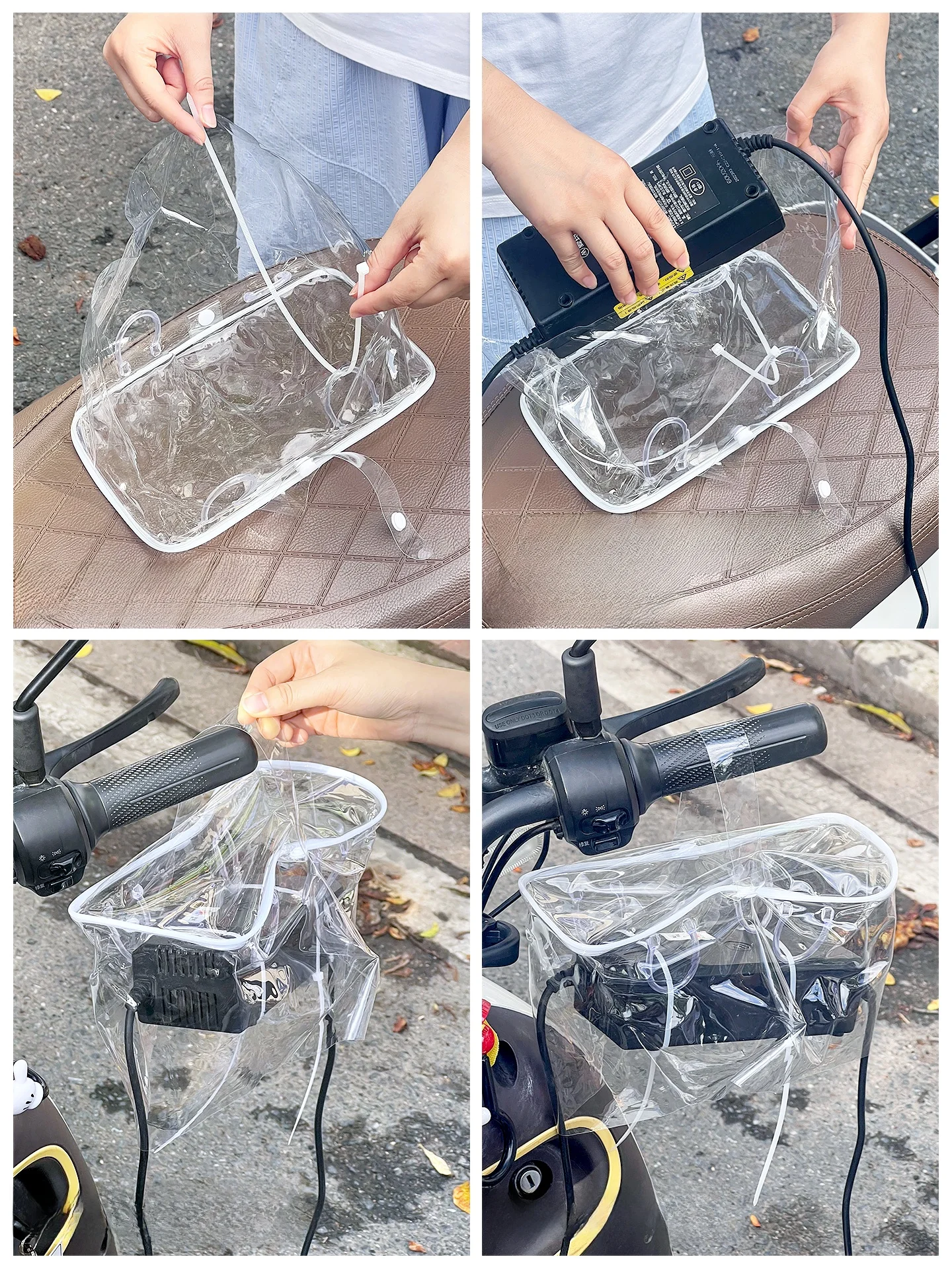 電動スクーター用充電器収納バッグ H1253：防水保護機能で通勤シーンを安全に