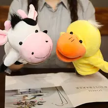 動物ライオンの手袋型パペット【子供向け・毛足のあるぬいぐるみ・誕生日プレゼント】