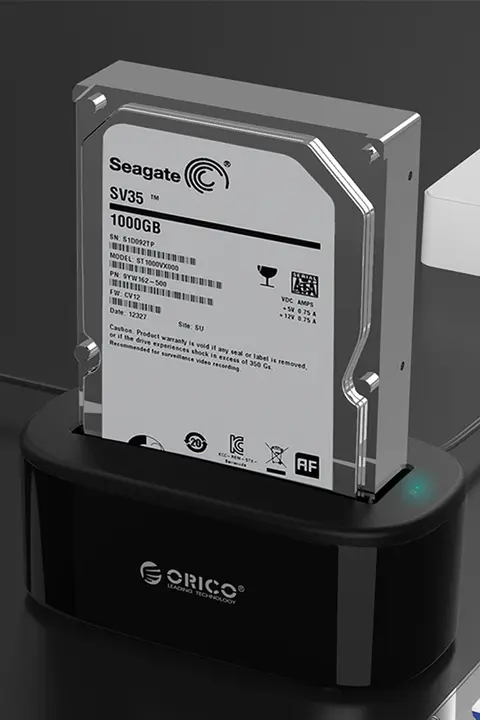 Orico 3.5インチ対応 HDD外付けケース【デュアルドライブ・SATA接続】