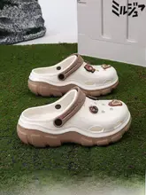 秋冬用 レディース 厚底サンダル【包頭デザイン・通気性・カジュアル外出用】