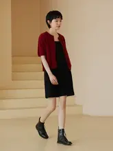 ハーチー ミス  誕生日パーティー用ドレス【フレンチスタイル・ウールツイード・キャミソール・シンプルなシルエット】