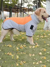 犬用冬用フリースコート【反射素材・ゴールデンレトリーバー・ラブラドール対応・暖かい】