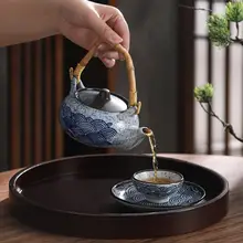 和風 陶器製 魚介専用ポット【茶器・スチーム用・海胆や松茸スープ対応】