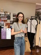 スタイリッシュなショートスリーブTシャツ【コットン・エレガントデザイン・サマースタイル】