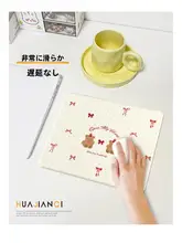 可愛い金髪プリンセスデザインのハードマウスパッド【ポータブル・オフィス＆家庭用】