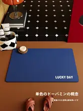 極上の柔らかさのバスルームマット【吸水・防滑・ミニマルデザイン・ブルー】