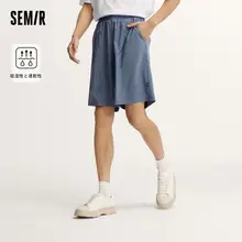 快適なメンズ夏用中パンツ【吸湿速乾・フィット・ウエストゴム】